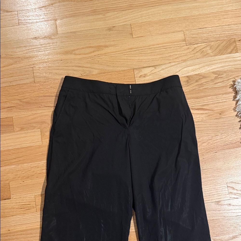 Delancy Classic Black Wide-Leg Women's Pants - Picture 2 of 4